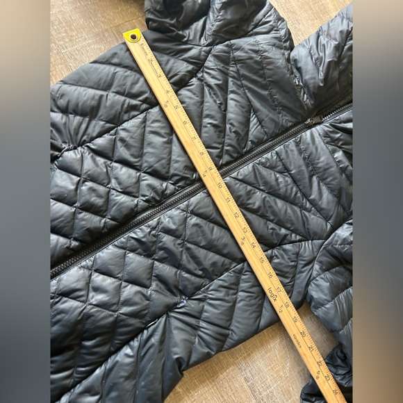 ▶️ The North Face TNF 700 Down Puffer coat Women’s Small black jacket hooded - Picture 9 of 16